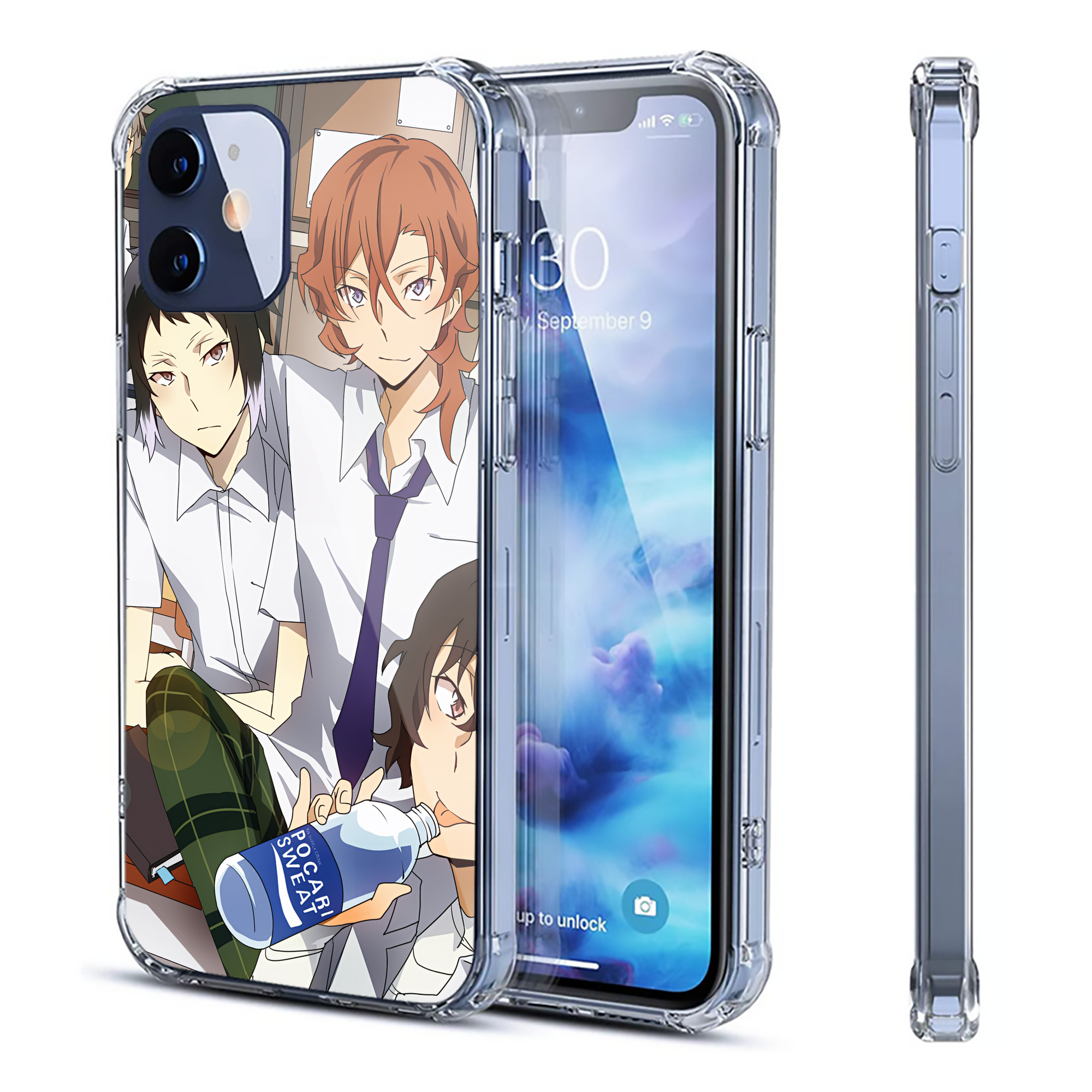 （画像用） 文豪ストレイドッグス Bungo Stray Dogs 【iPhone 12シリーズ対応】透明スマホケース（クリアソフトケース）